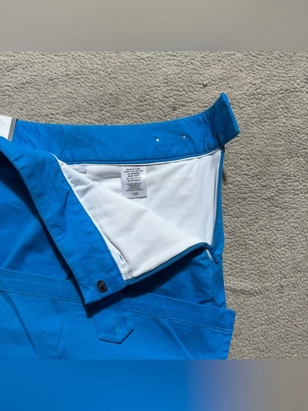 Ashworth Skort Womens 6 Blue Shorts Lined Skirt Athleisure Marina Blue Golf NEW